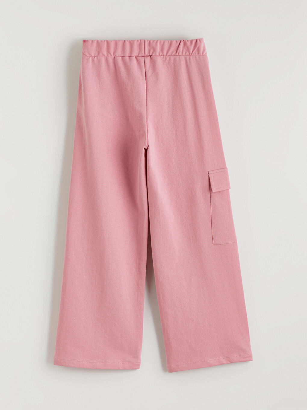 Pembe Kargo Cepli Geniş Paça Kız Çocuk Eşofman Altı-2