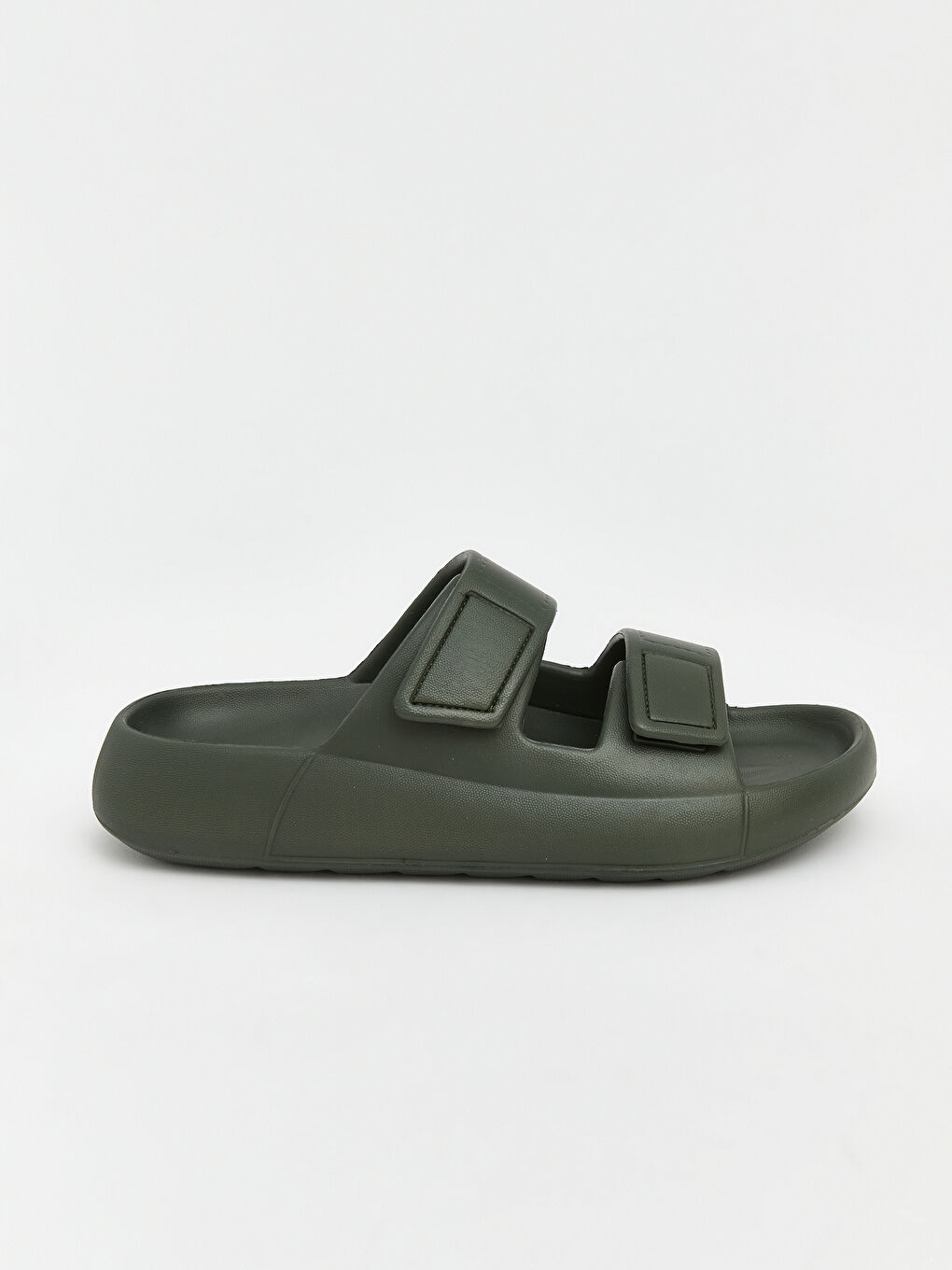 Haki Çift Bantlı Kadın Terlik-1