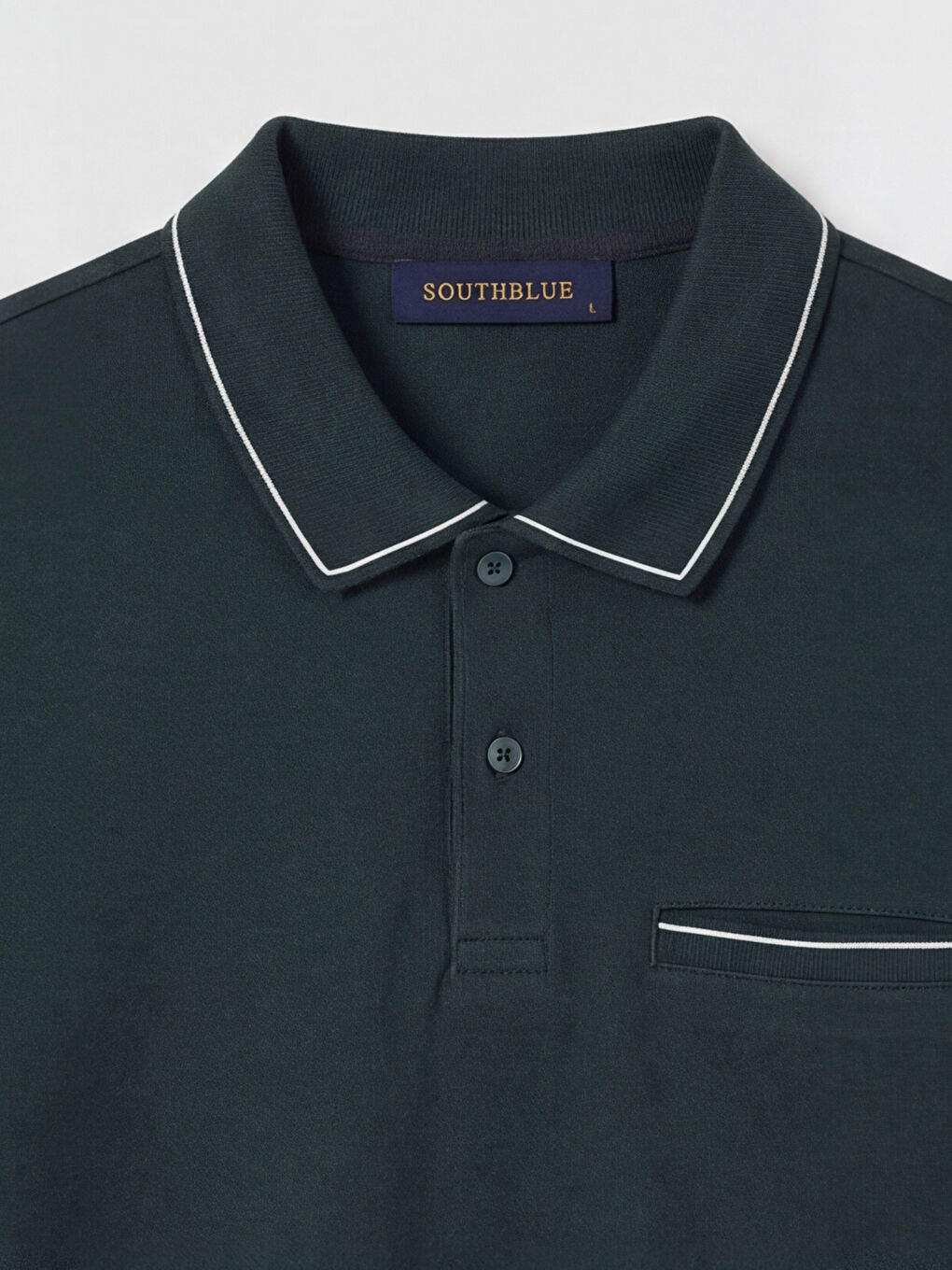 Yeşil Polo Yaka Pike Erkek Tişört-2