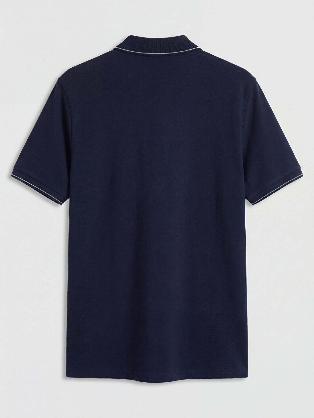 Lacivert Polo Yaka Pike Erkek Tişört-1