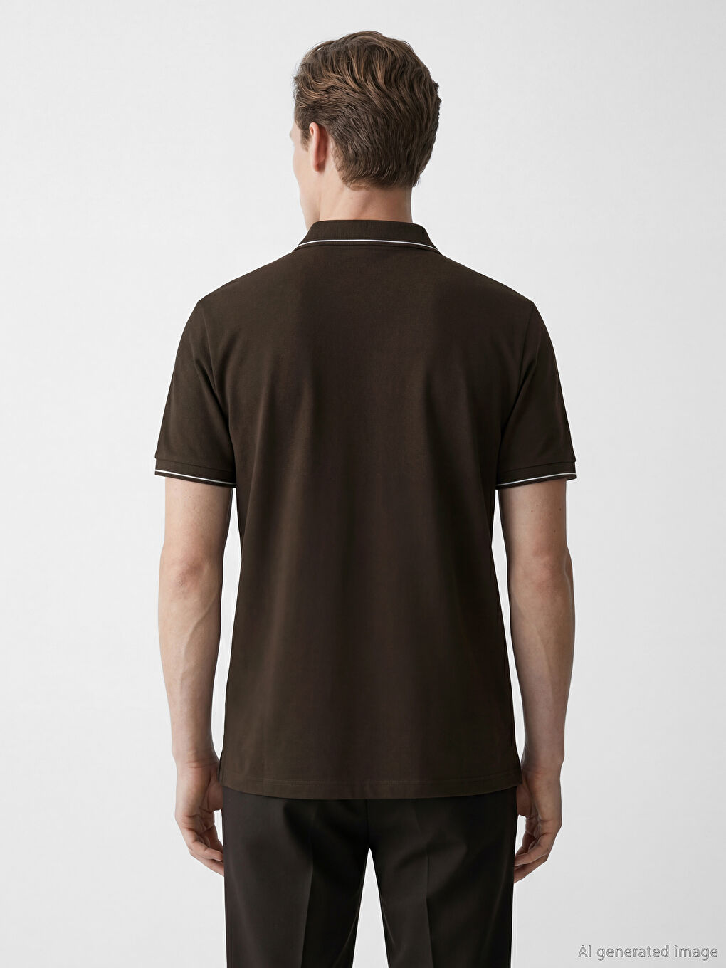 Polo Collar Pique Men's T-Shirt-3