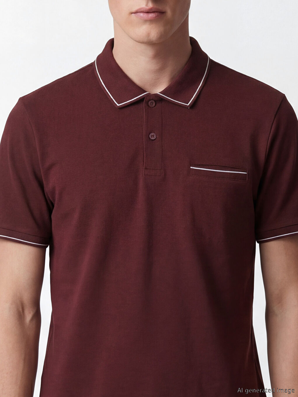 Polo Collar Pique Men's T-Shirt-1