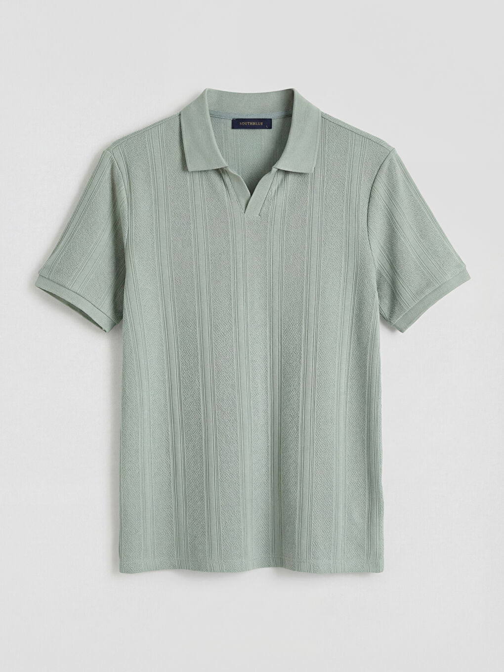 Yeşil Polo Yaka Erkek Tişört-3