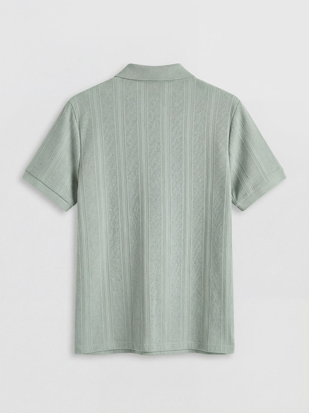 Yeşil Polo Yaka Erkek Tişört-4