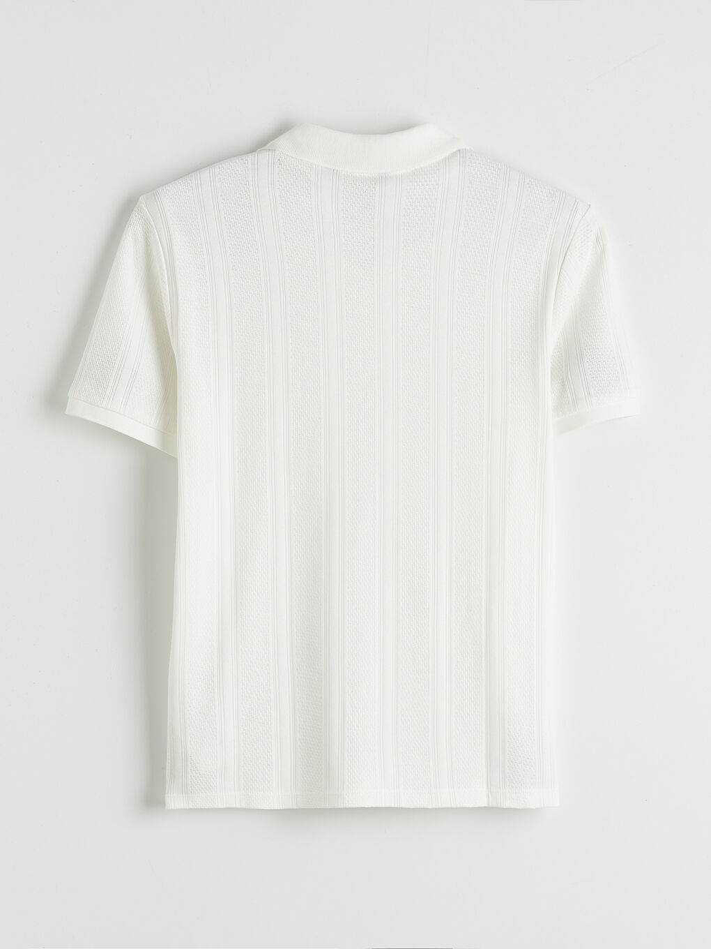 Ekru Polo Yaka Erkek Tişört-1