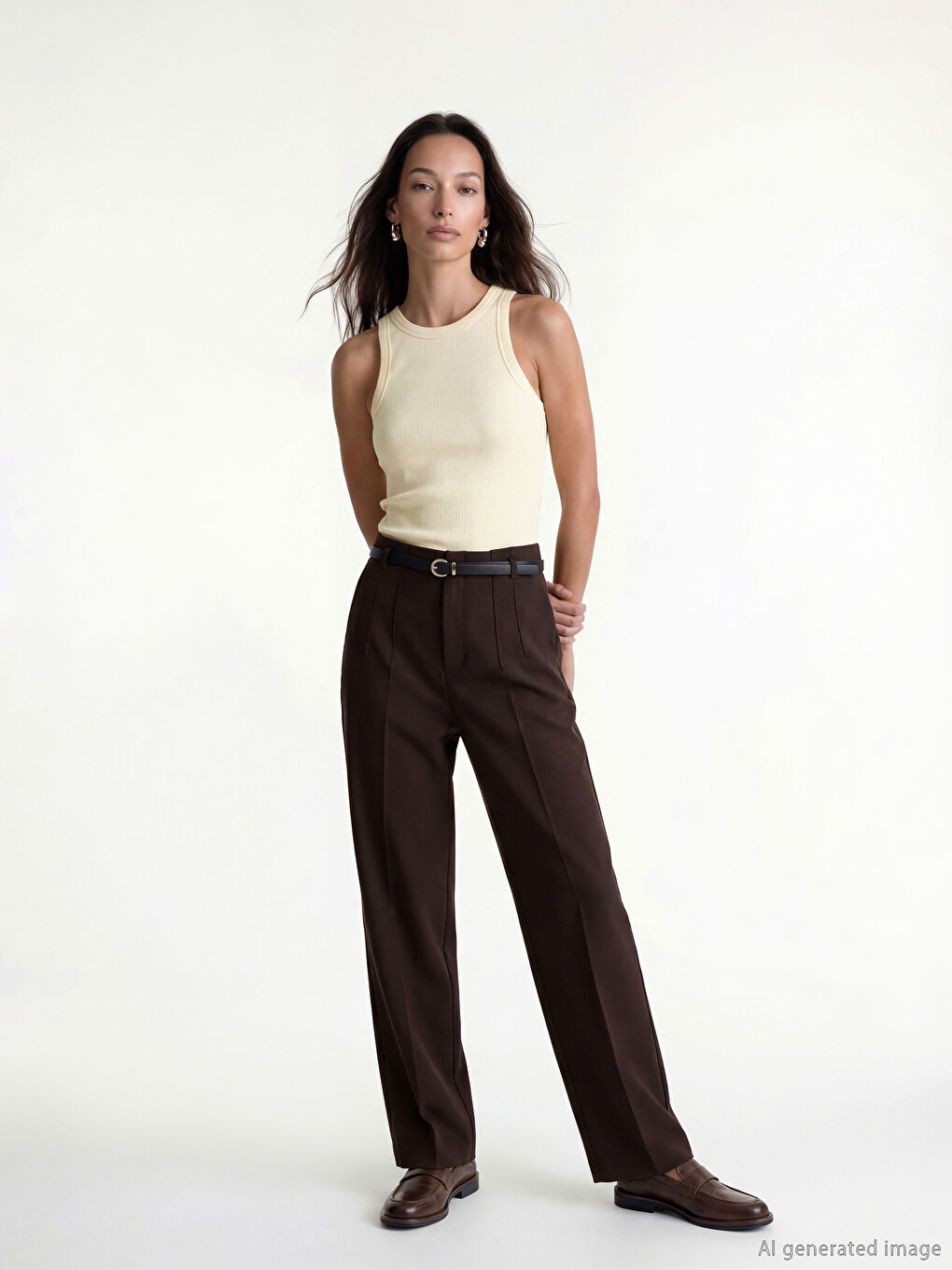 Crew Neck Women's Tank Top-1