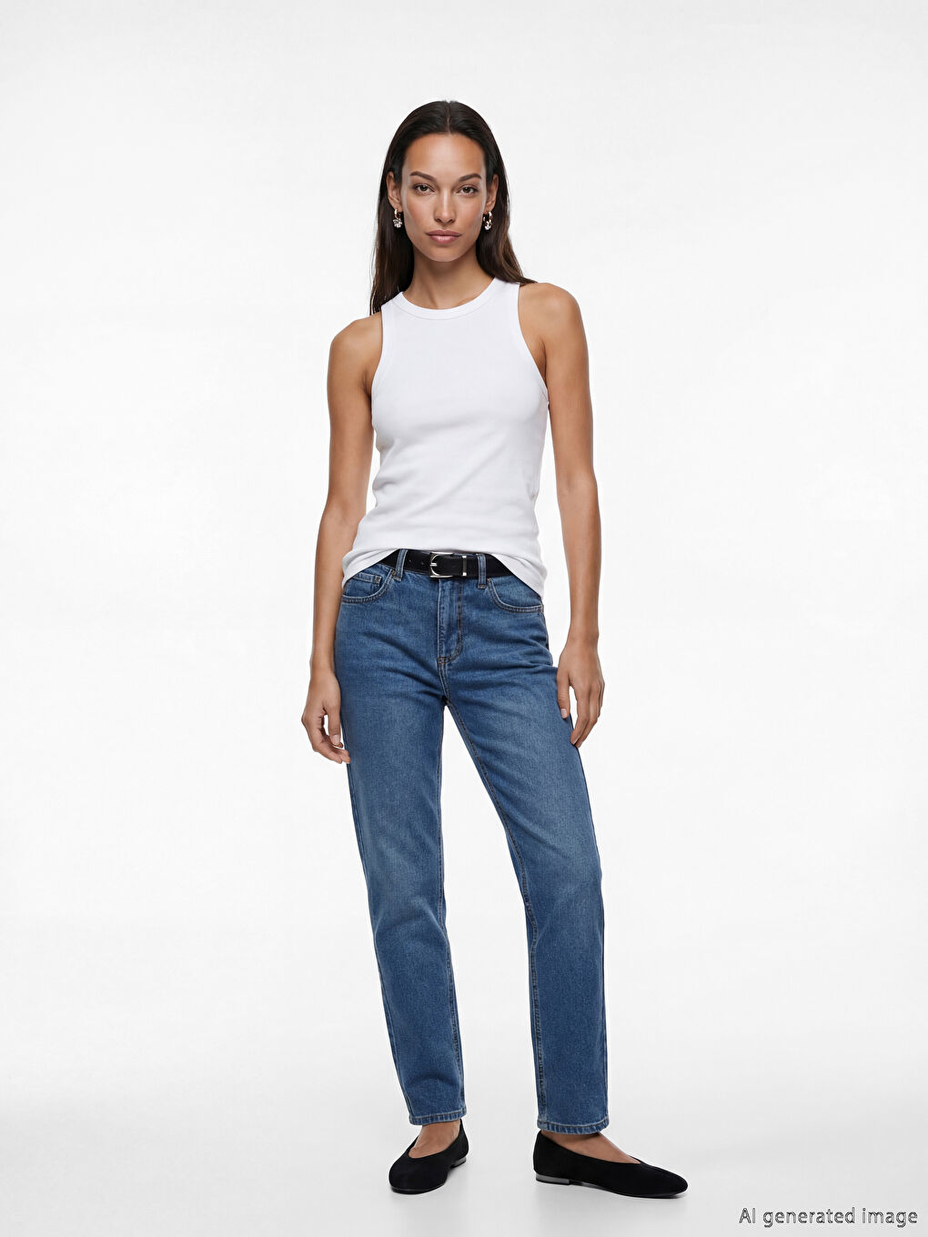 Crew Neck Women's Tank Top-1