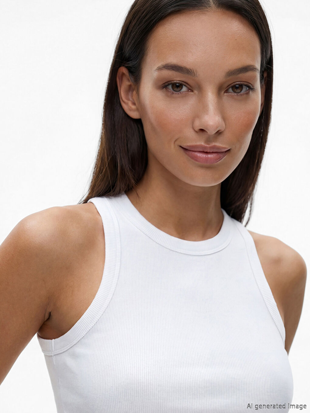 Crew Neck Women's Tank Top-2