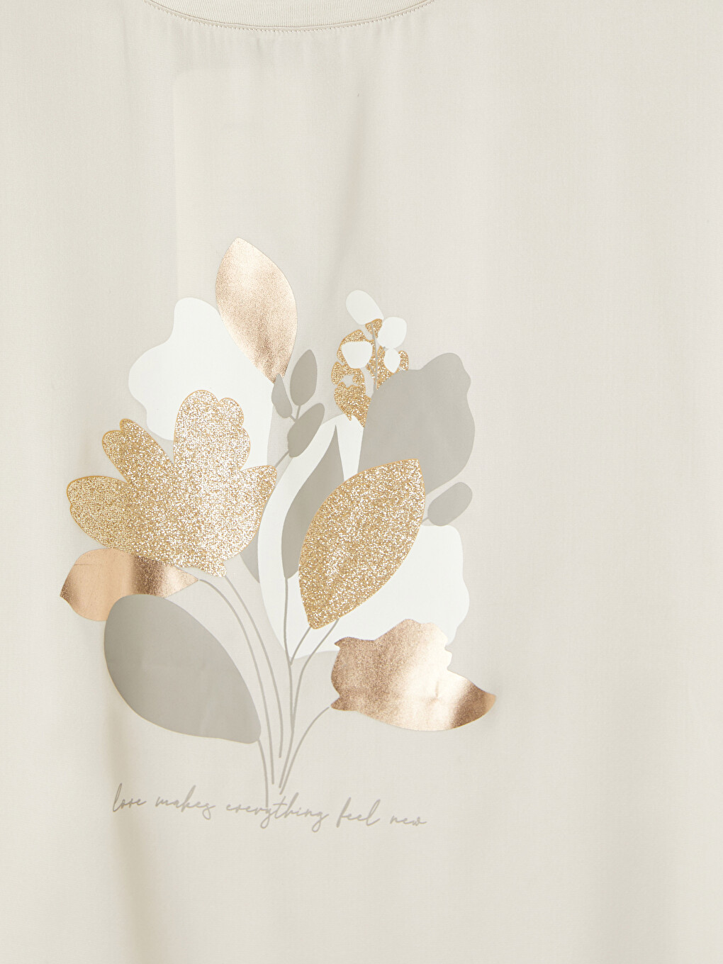 Crew Neck Floral Printed Women's T-shirt-2