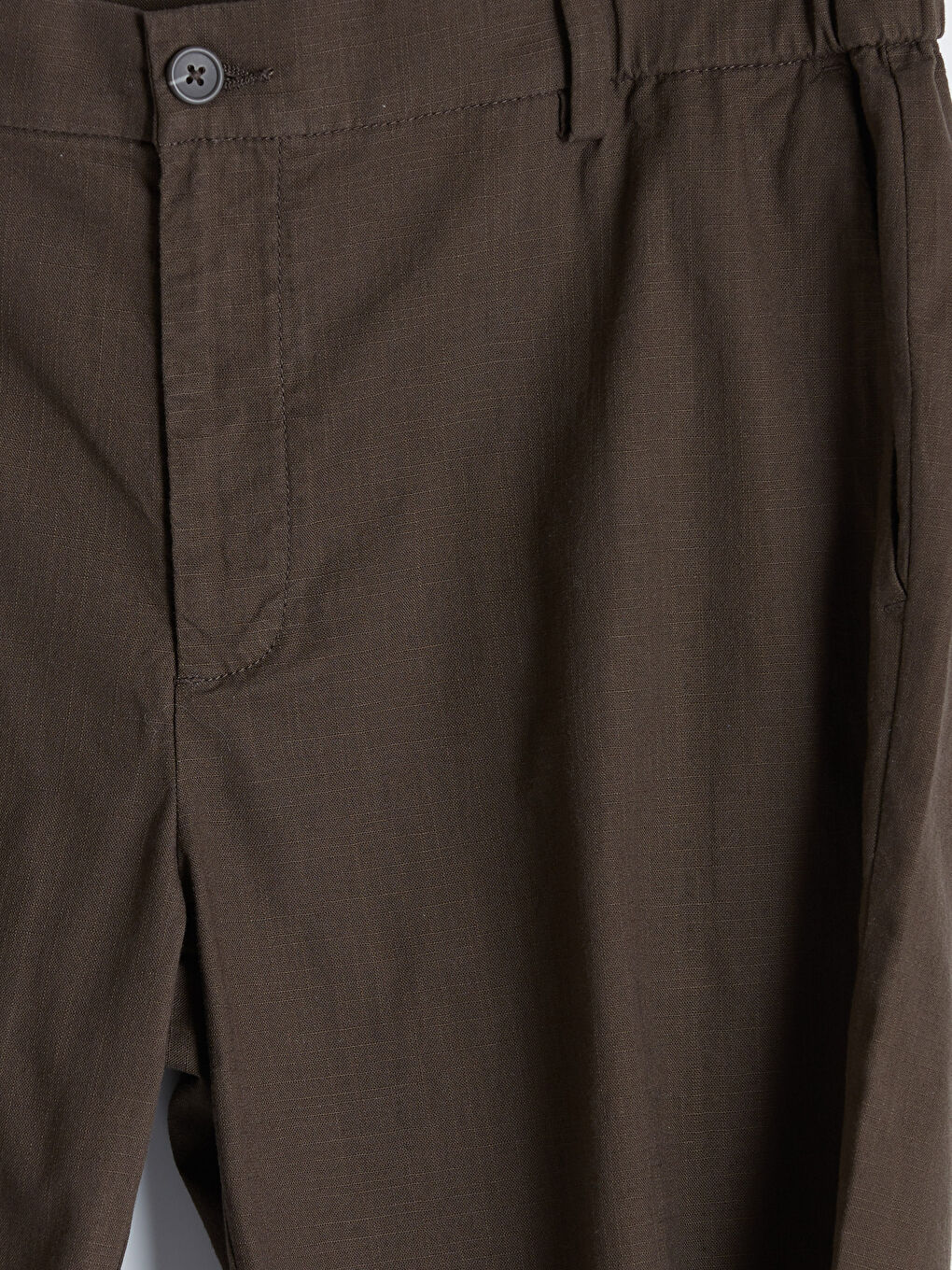 Standard Fit Linen Look Men's Shorts-4