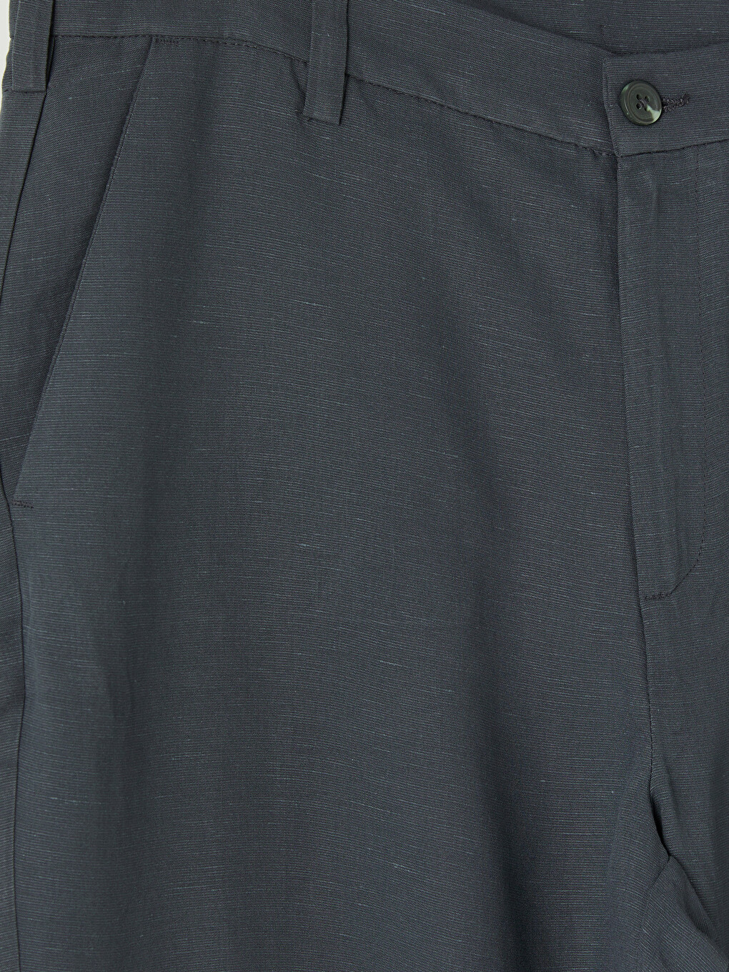 Regular Fit Linen Blend Men's Trousers-6