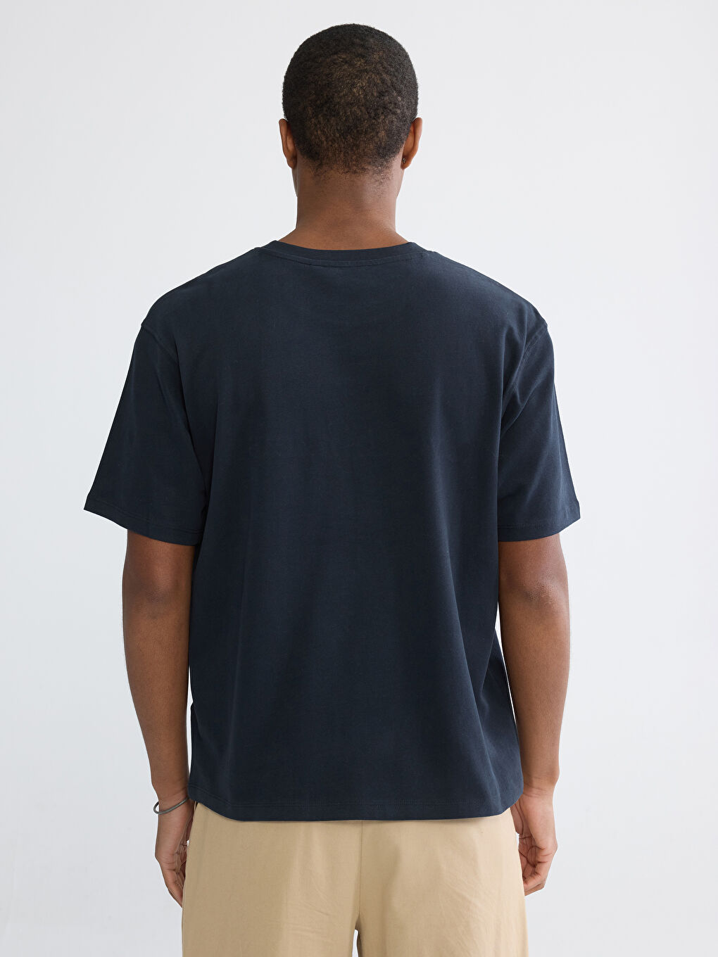 Crew Neck Printed Jersey Men's T-Shirt-3