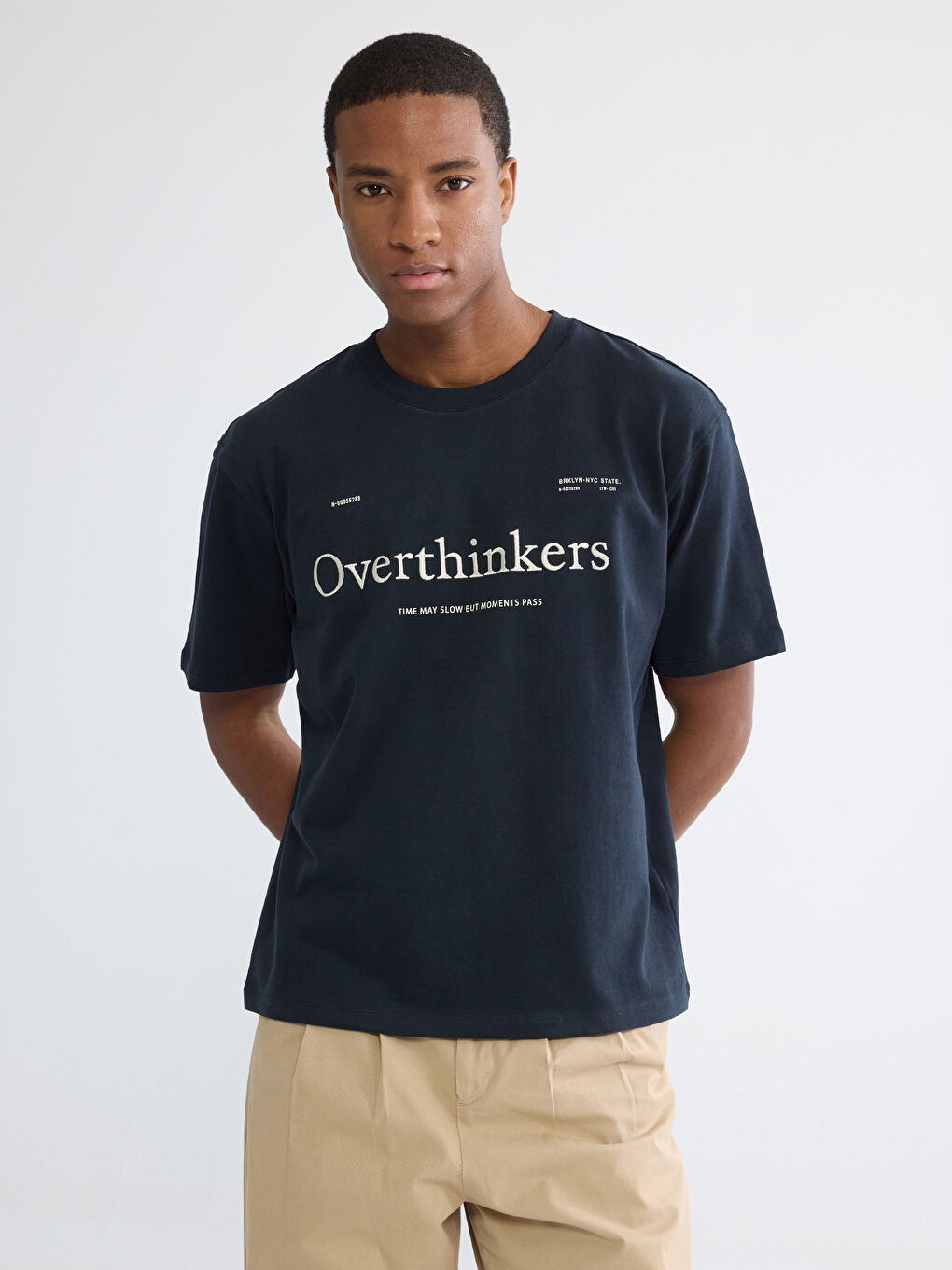 Crew Neck Printed Jersey Men's T-Shirt