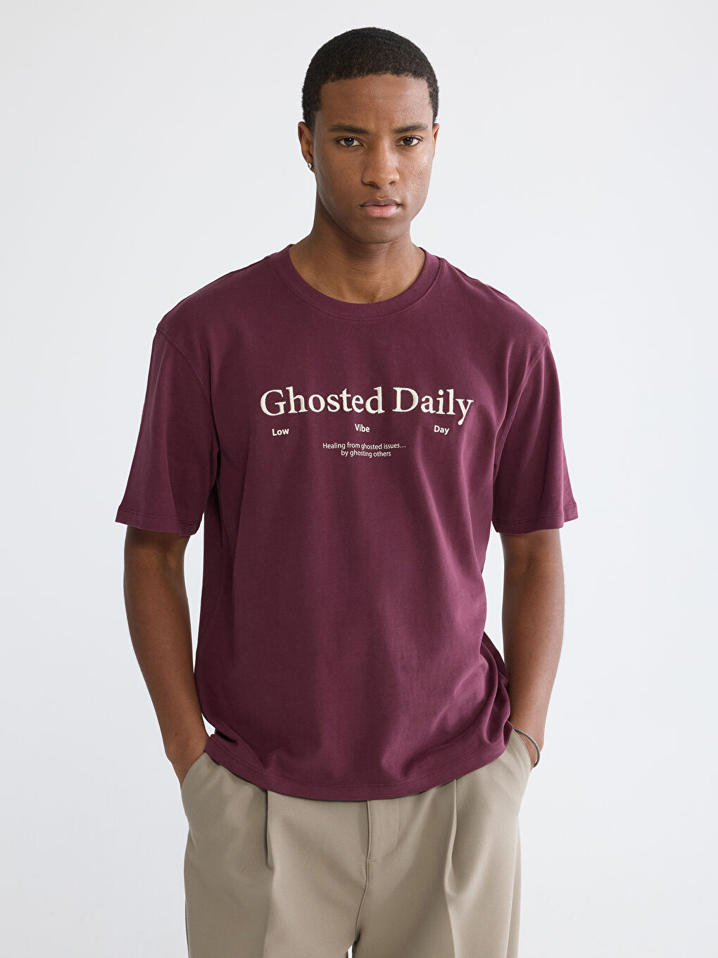 Crew Neck Printed Jersey Men's T-Shirt