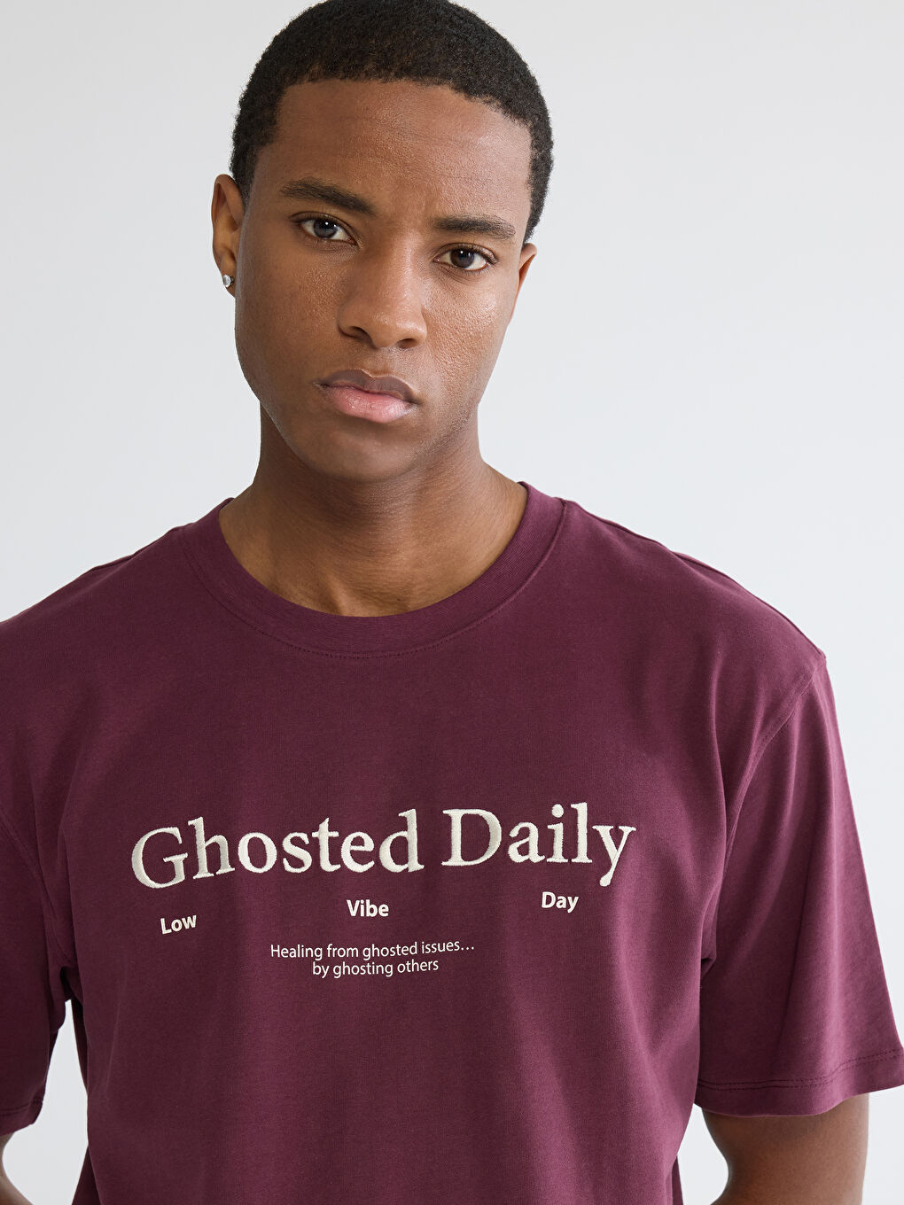 Crew Neck Printed Jersey Men's T-Shirt-2