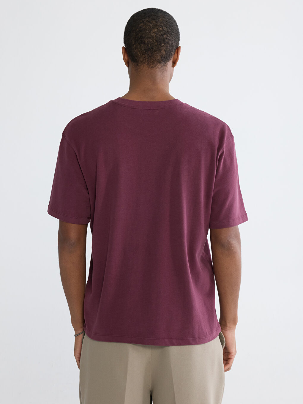 Crew Neck Printed Jersey Men's T-Shirt-3