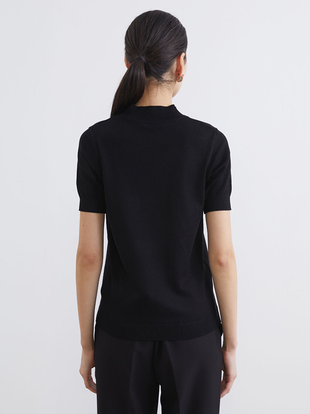 Women's Turtleneck Knit Sweater-3