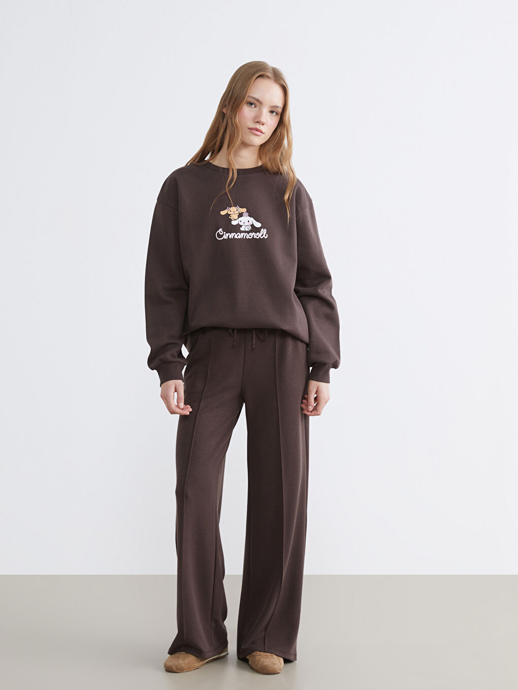 Cinnamoroll štampana ženska oversized dukserica-2