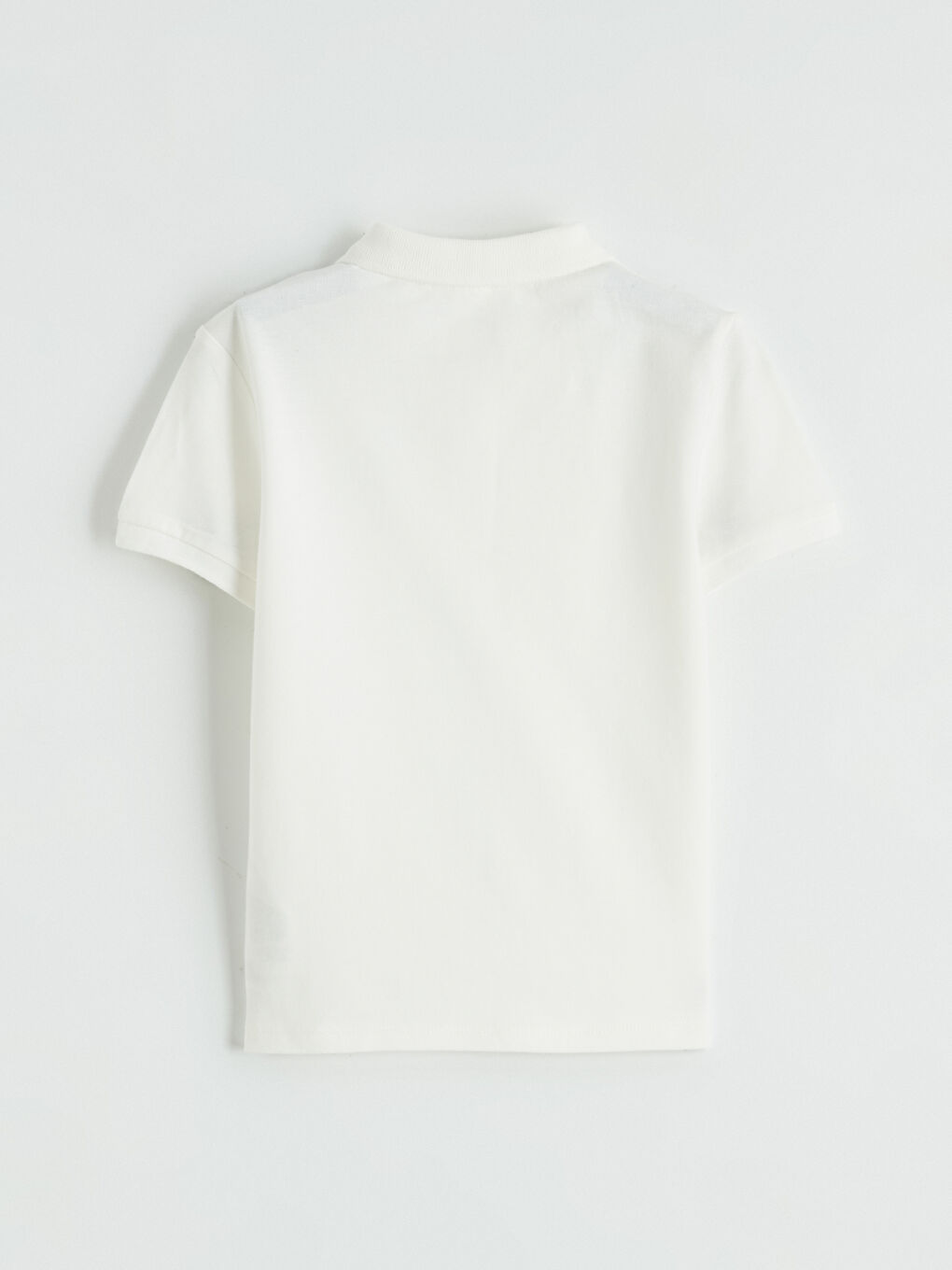 Ekru Polo Yaka Erkek Çocuk Pike Tişört-3