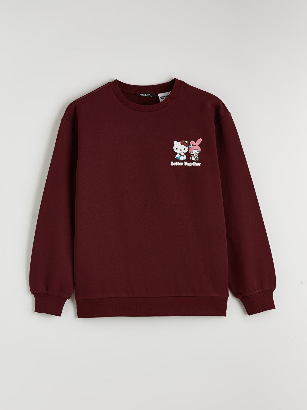 Hello Kitty Print Women's Oversized Sweatshirt-5