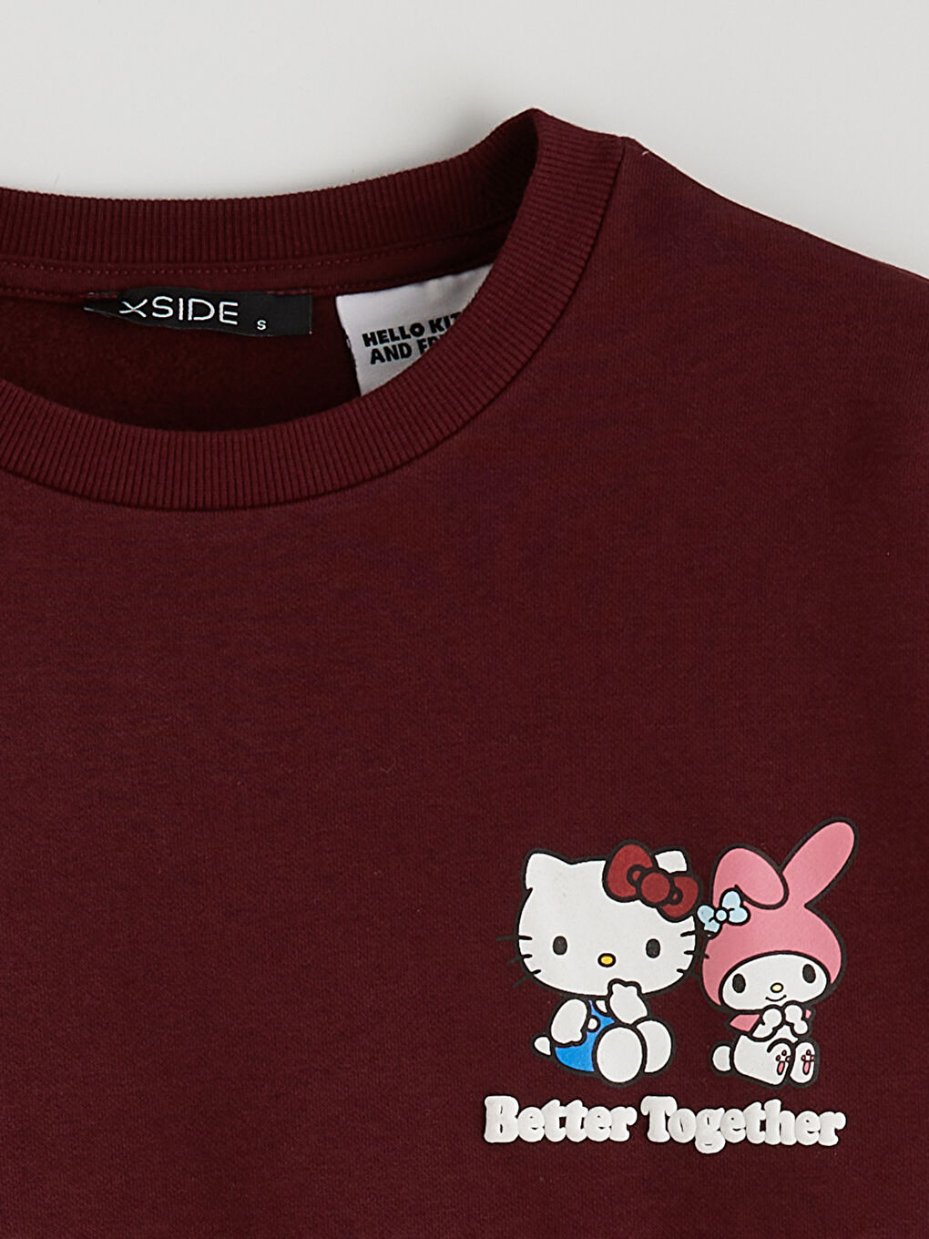 Hello Kitty Print Women's Oversized Sweatshirt-7