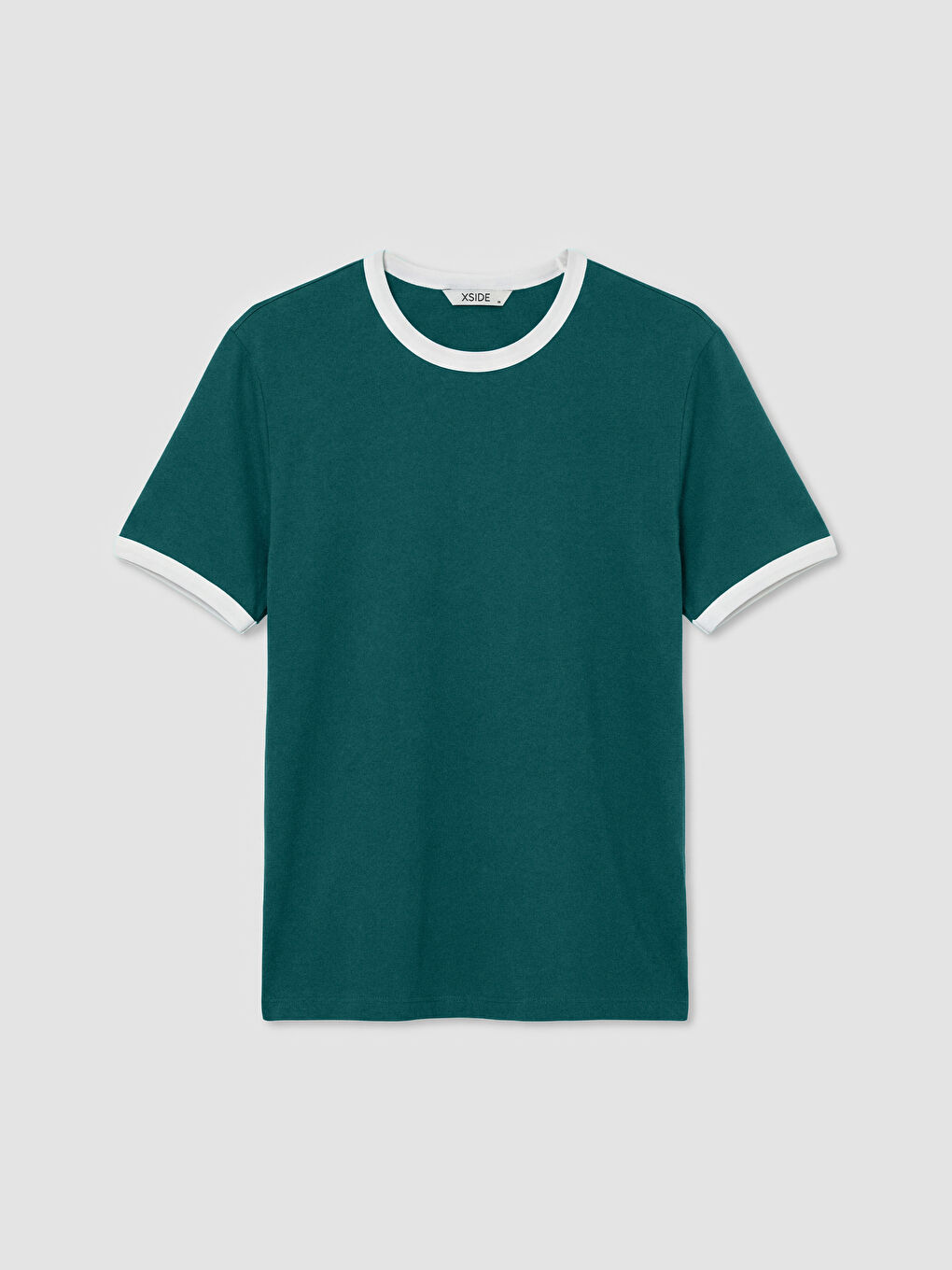 Yeşil Bisiklet Yaka Erkek Penye Tişört