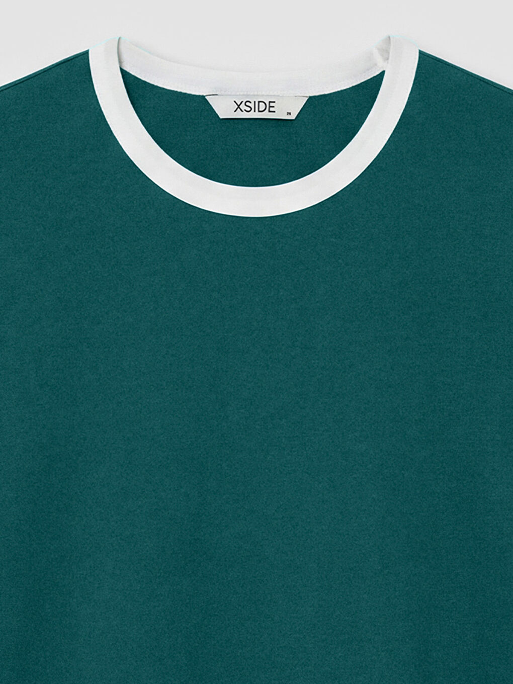 Yeşil Bisiklet Yaka Erkek Penye Tişört-2