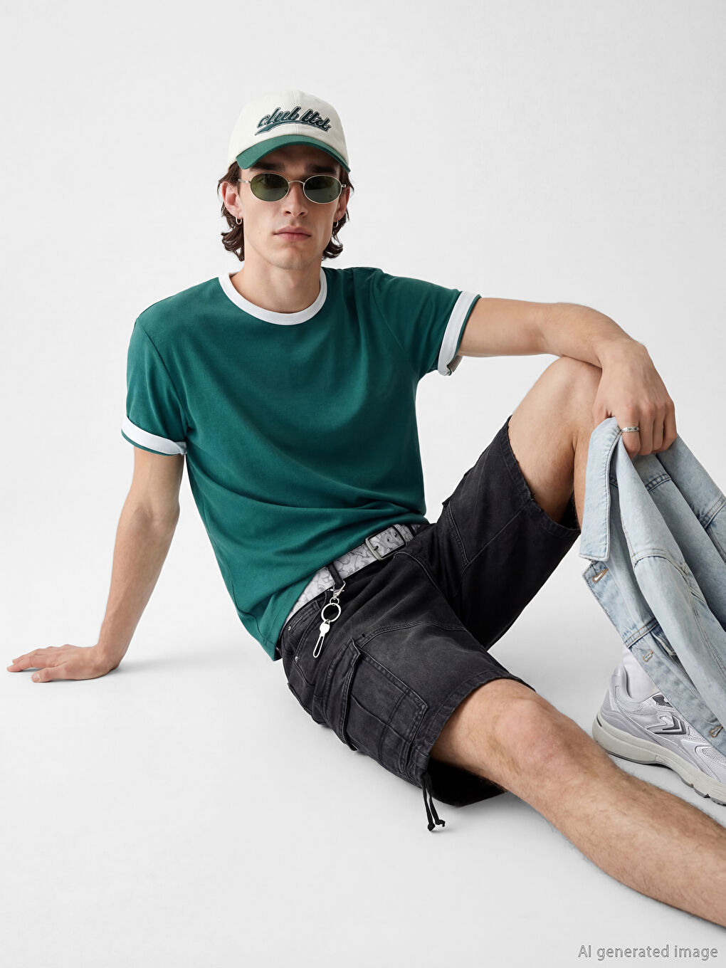 მრგვალი საყელო მამაკაცის ჟერსის მაისური