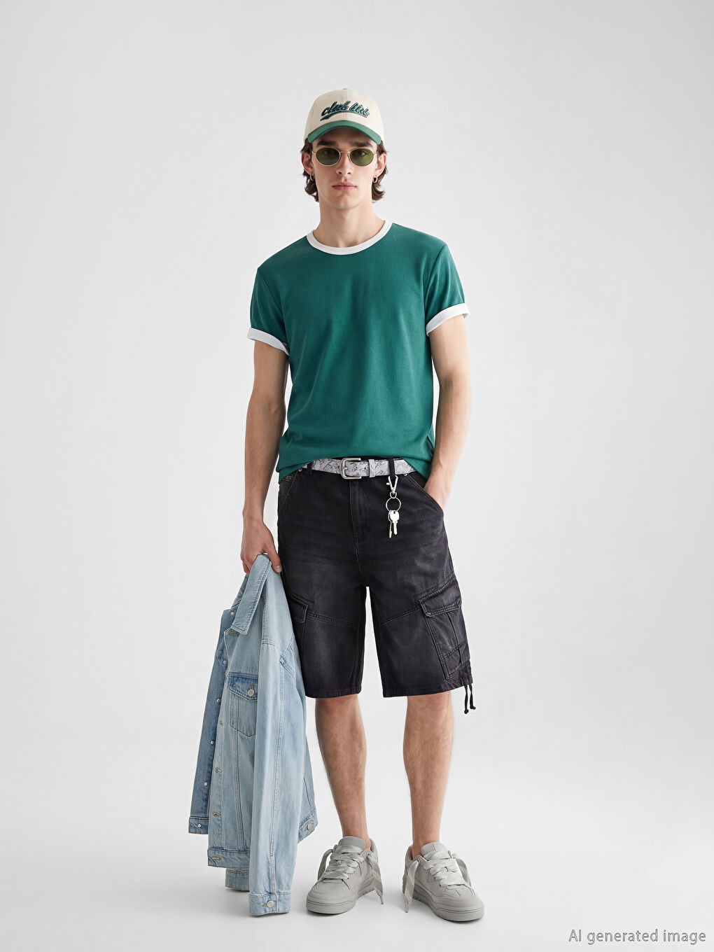 მრგვალი საყელო მამაკაცის ჟერსის მაისური-1