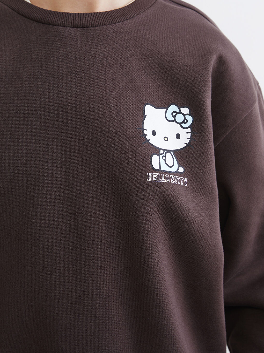 Hello Kitty Printed Women's Oversized Sweatshirt-3