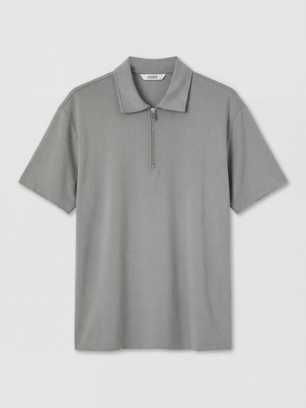 Gri Polo Yaka Erkek Tişört