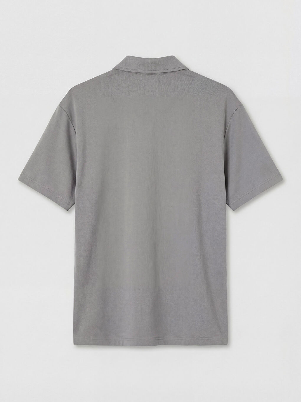Gri Polo Yaka Erkek Tişört-1