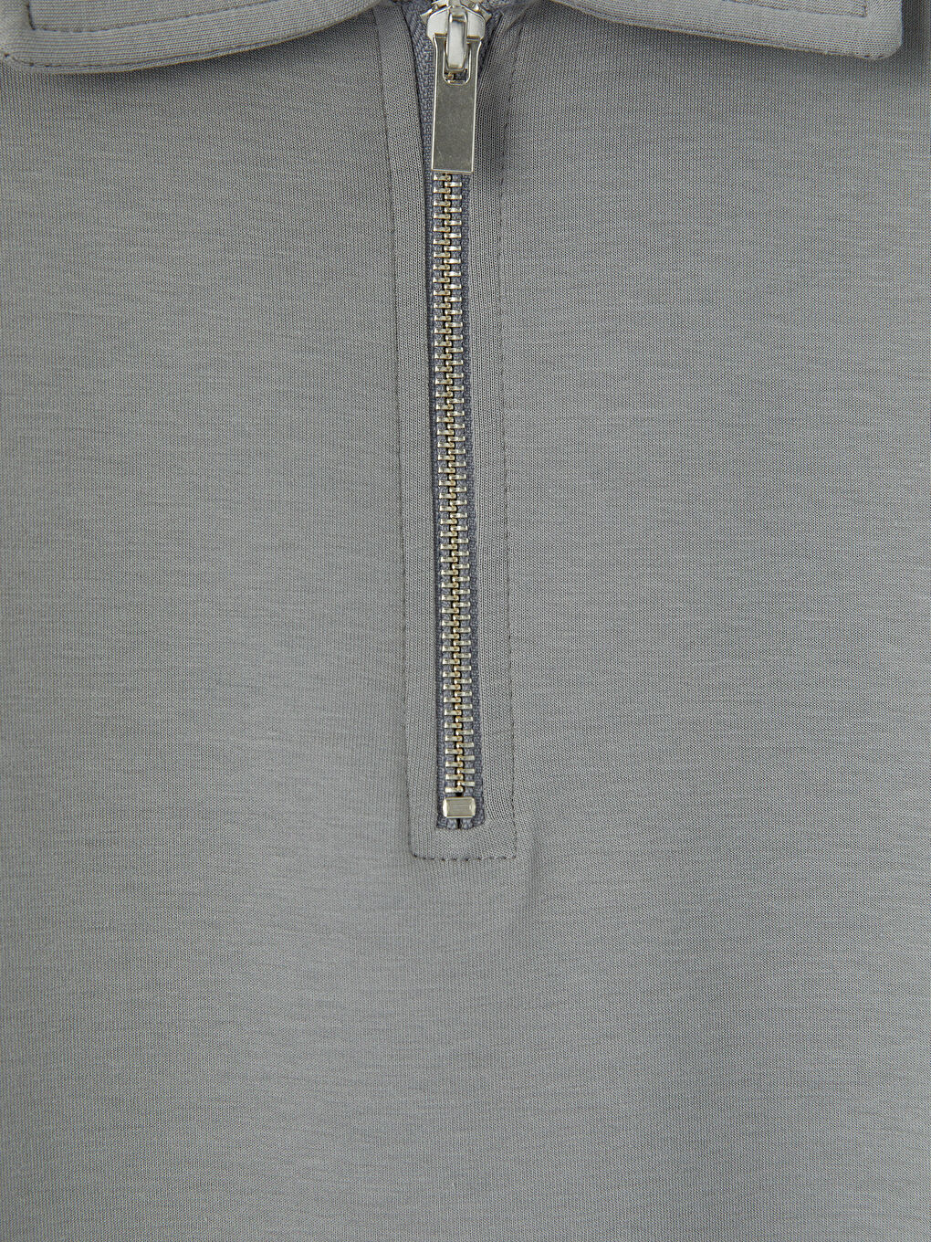 Gri Polo Yaka Erkek Tişört-2