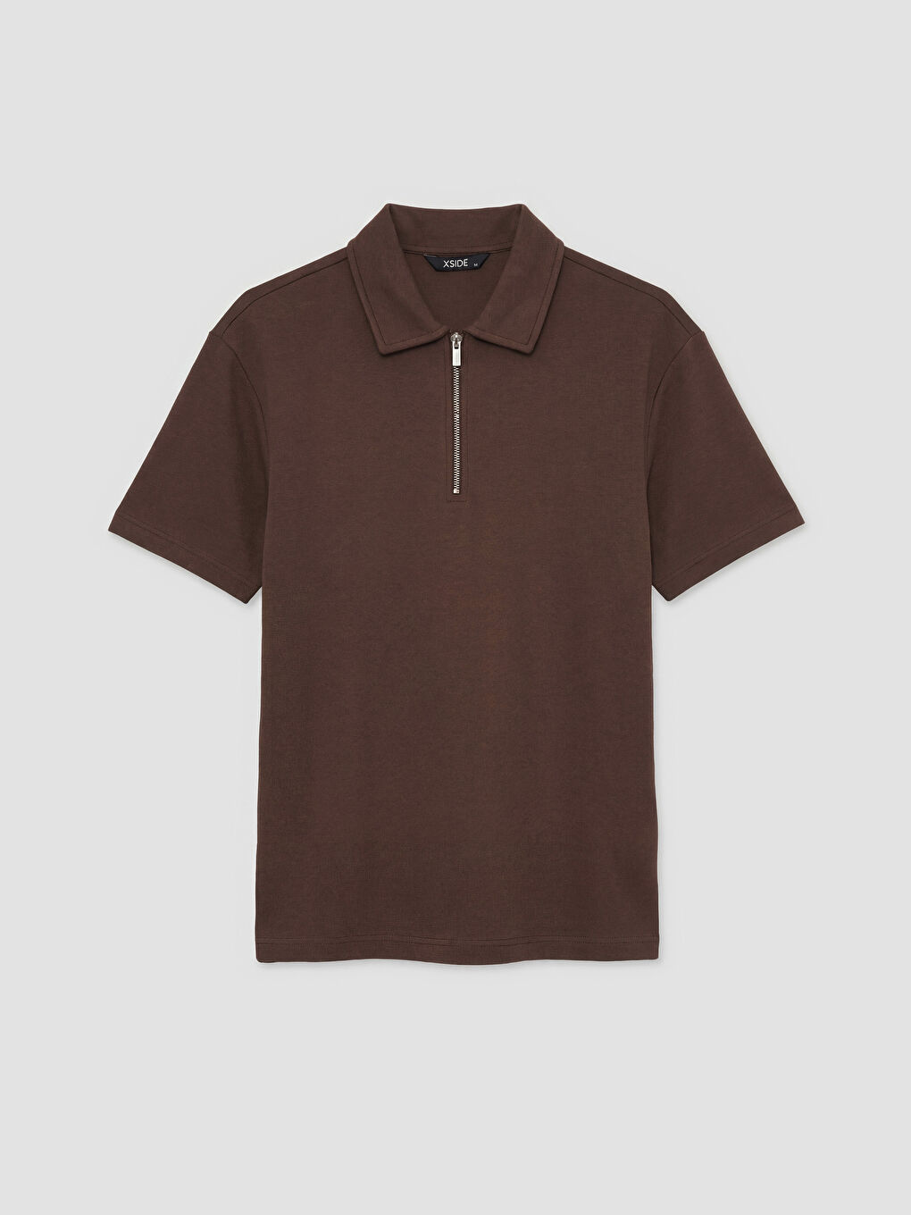Kahverengi Polo Yaka Erkek Tişört
