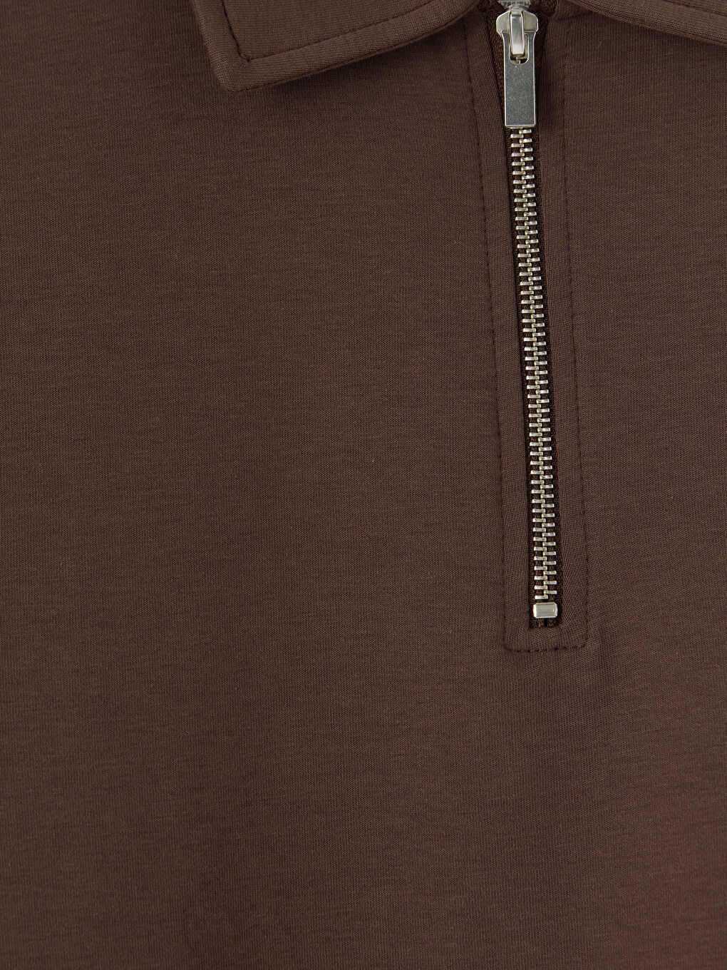 Kahverengi Polo Yaka Erkek Tişört-2