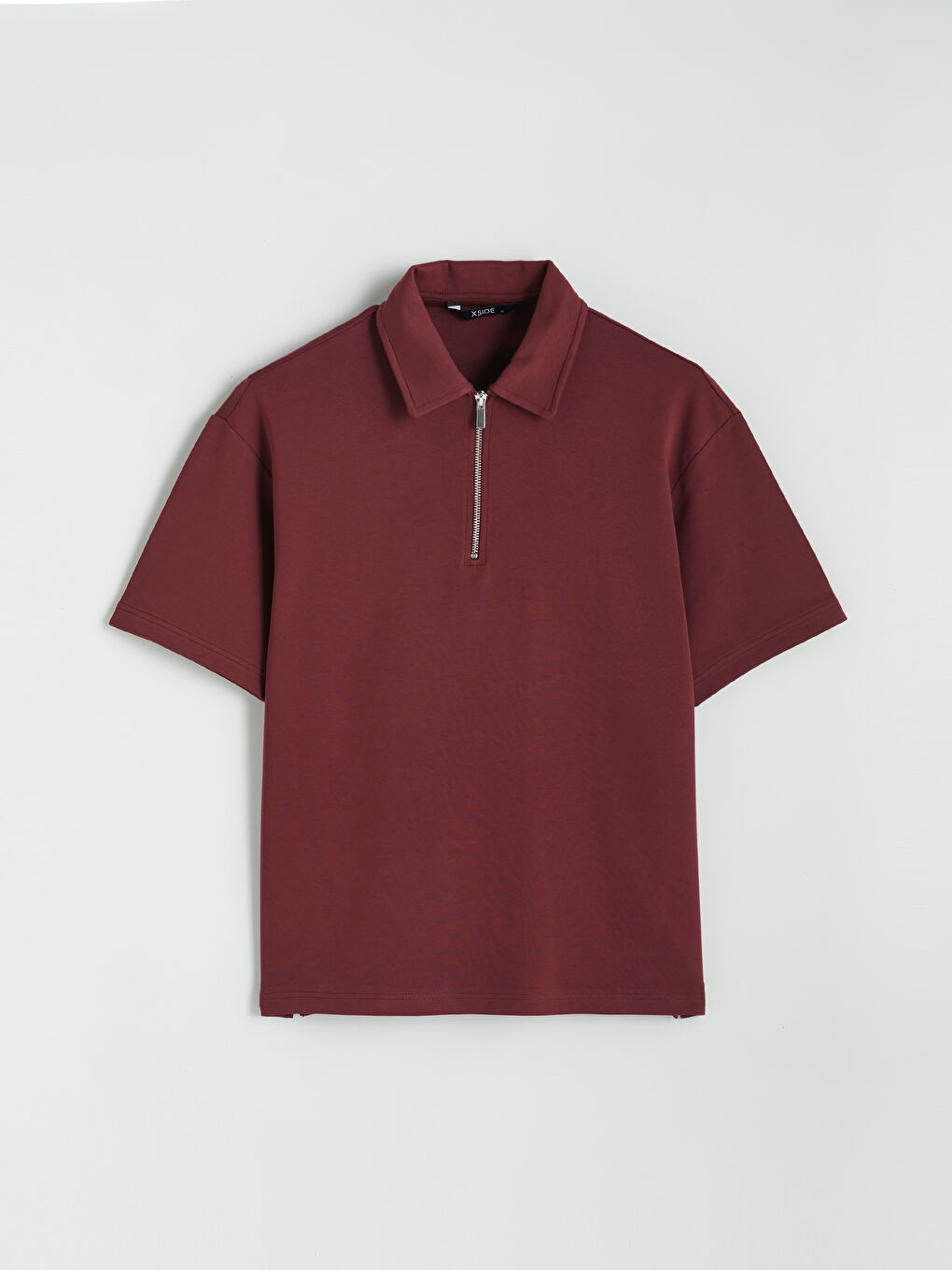 Bordo Polo Yaka Erkek Tişört