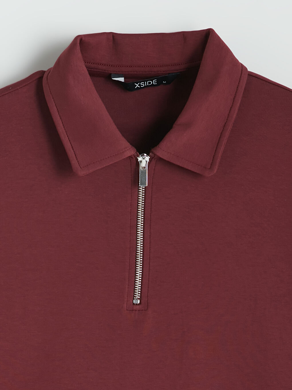 Bordo Polo Yaka Erkek Tişört-1