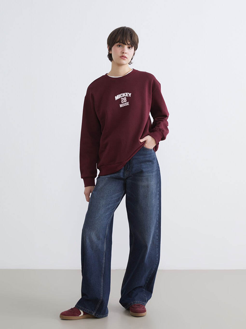 Әйелдер бордо  Свитшот-1