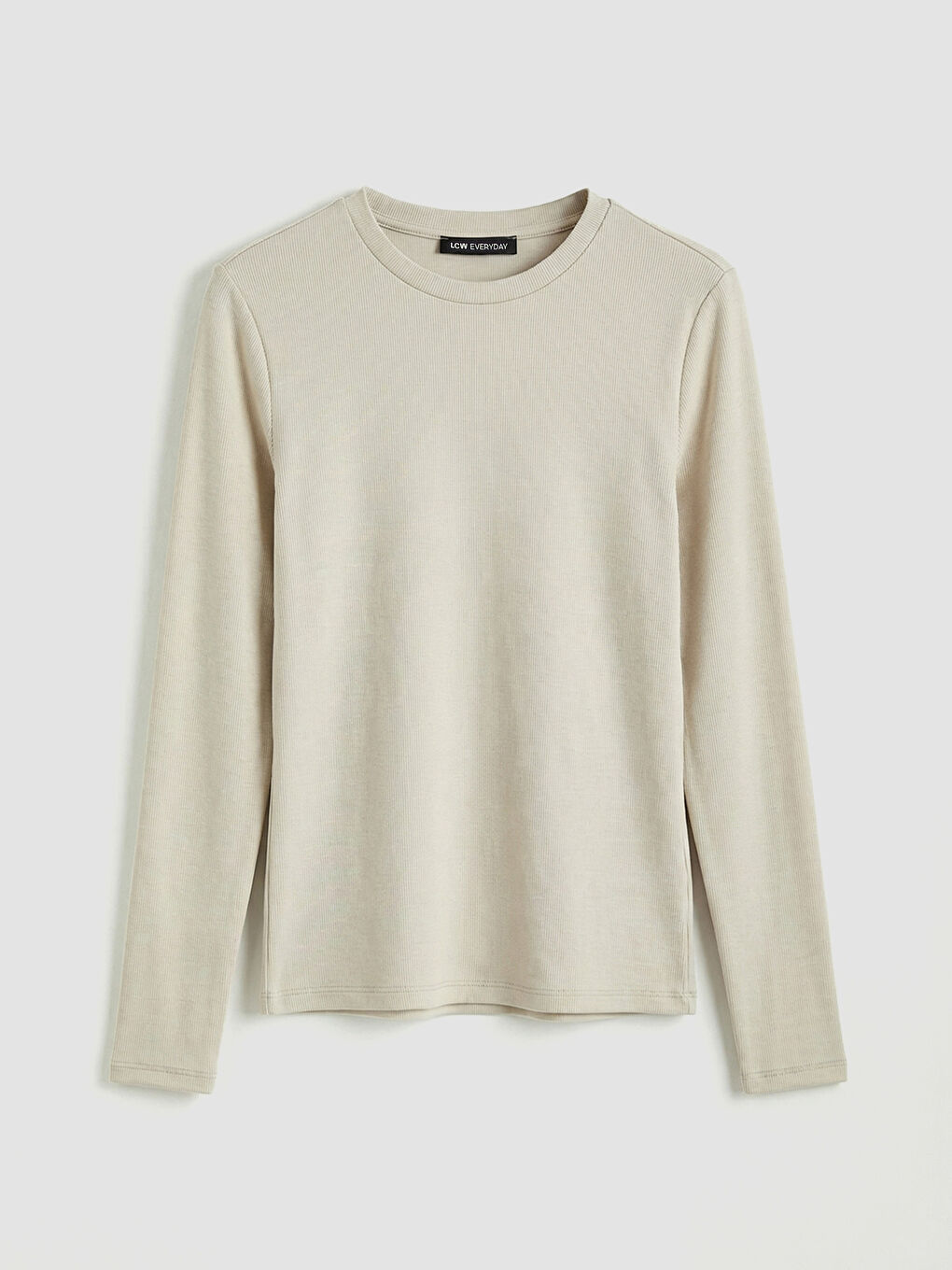 Gri Bisiklet Yaka Kadın Body-4