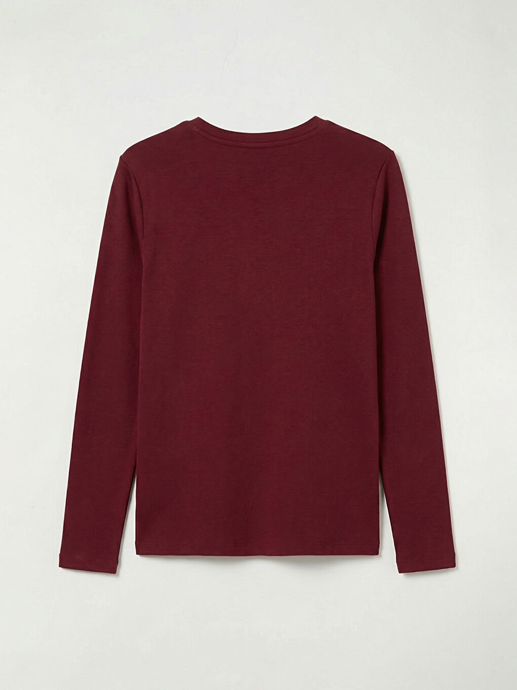 Bordo Bisiklet Yaka Kadın Body-1