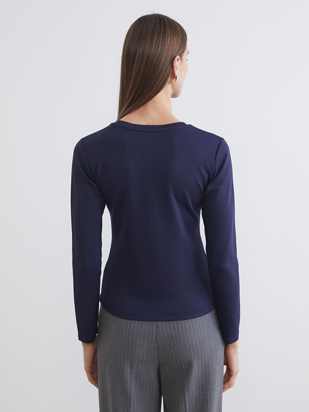 Women's crew neck bodysuit-3