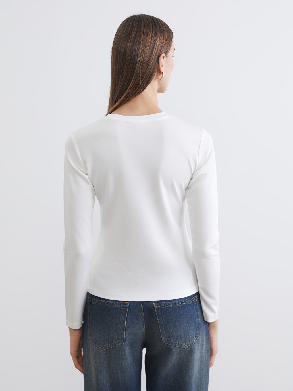 Women's crew neck bodysuit-3