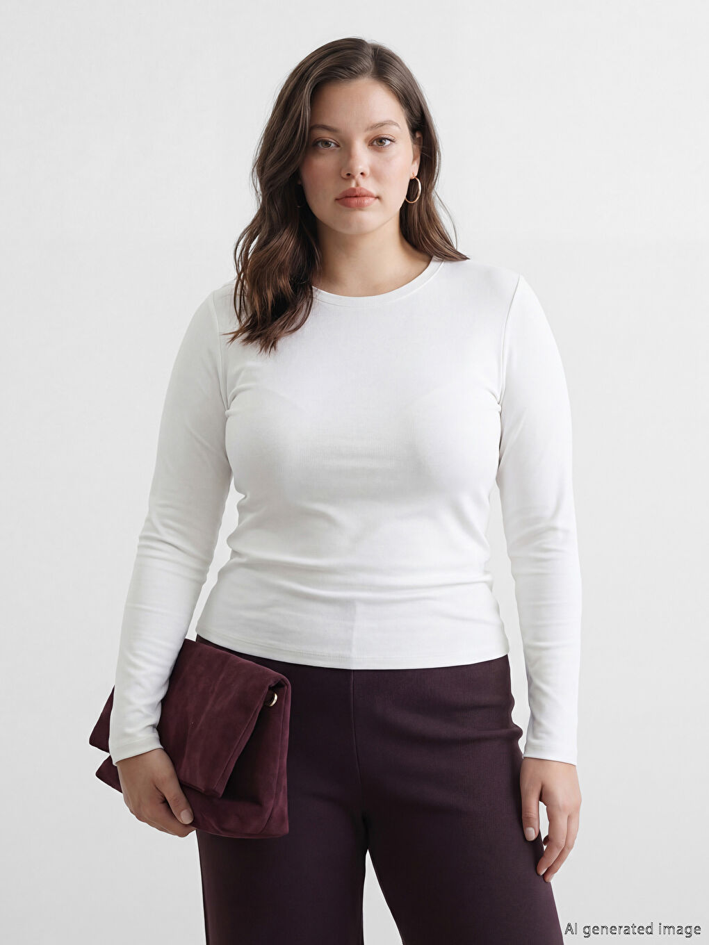 Bisiklet Yaka Kadın Body-1