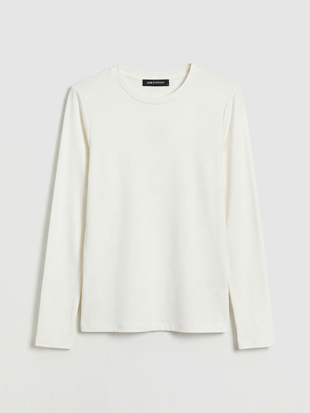 Ekru Bisiklet Yaka Kadın Body-4