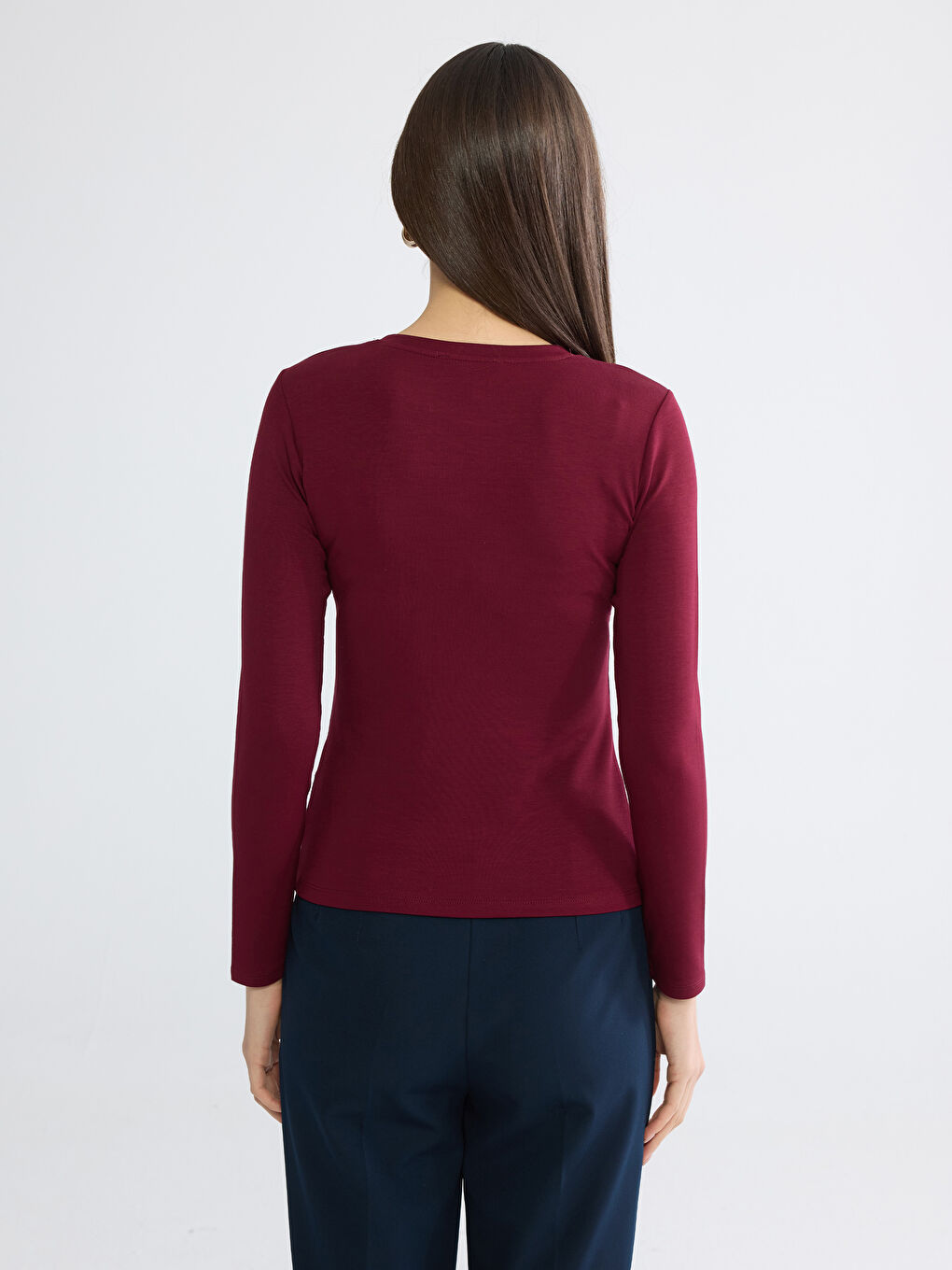 Әйелдерге арналған дөңгелек жағалы боди-3