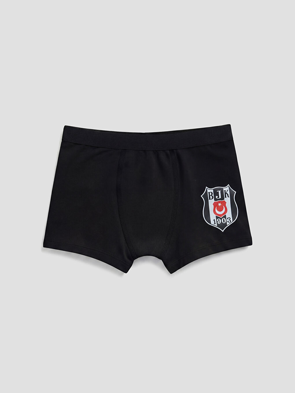 Siyah Erkek Çocuk Beşiktaş Baskılı Boxer 3'lü-3