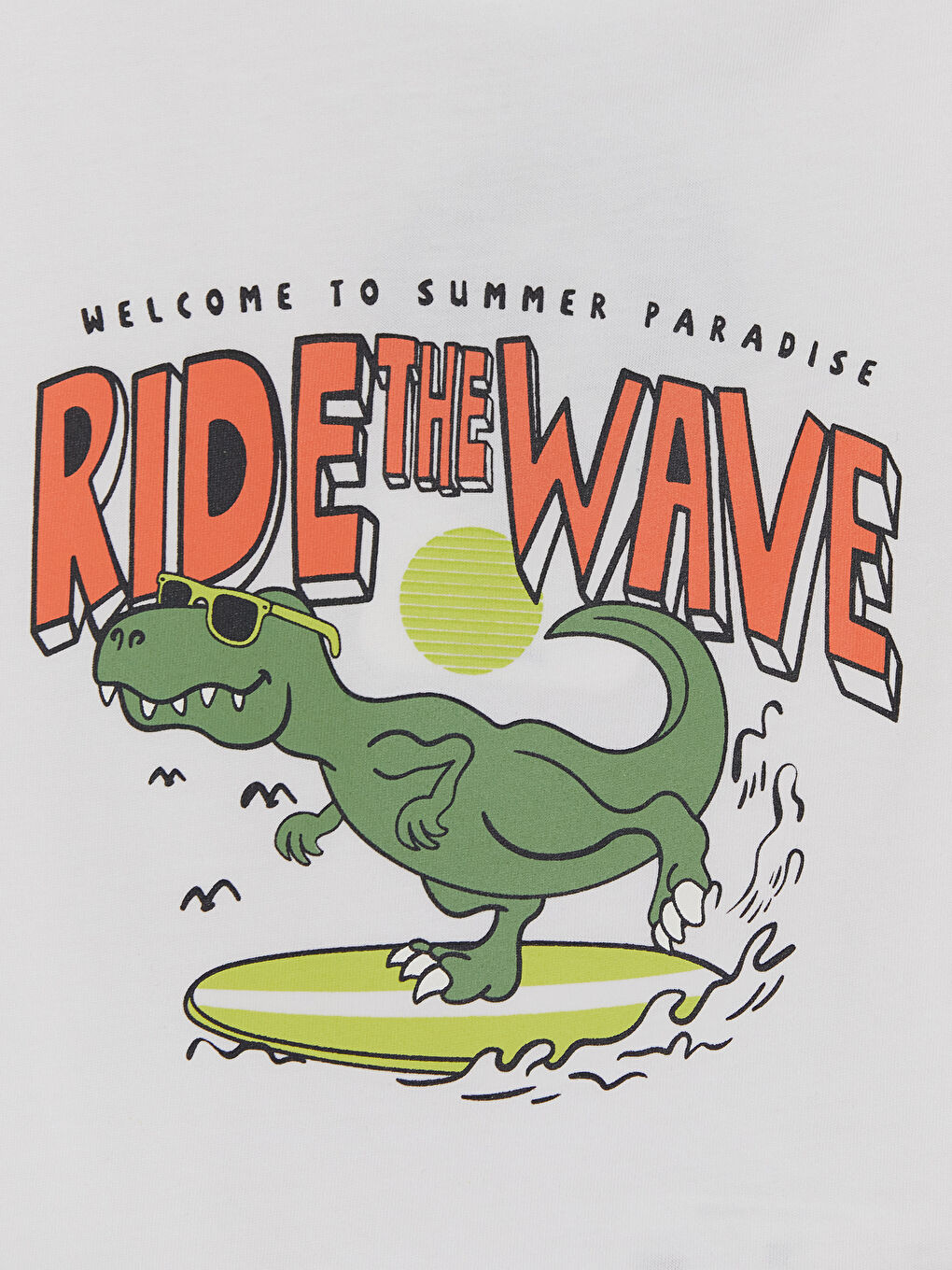 Beyaz Baskılı Erkek Çocuk Mayo Takımı-5