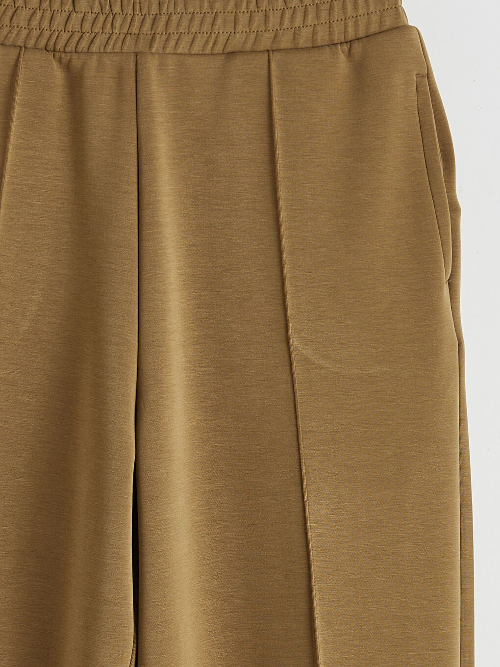 Haki Beli Lastikli Modal Karışımlı Kadın Eşofman Altı-2