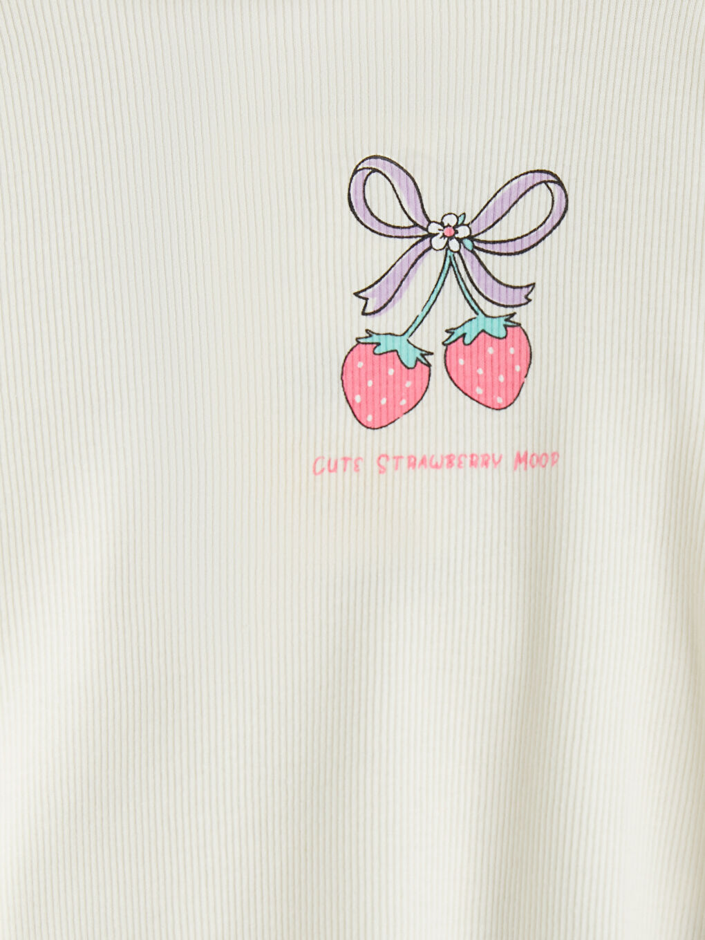 تي شيرت مضلع مطبوع للبنات عبوة من 2 قطعة-3