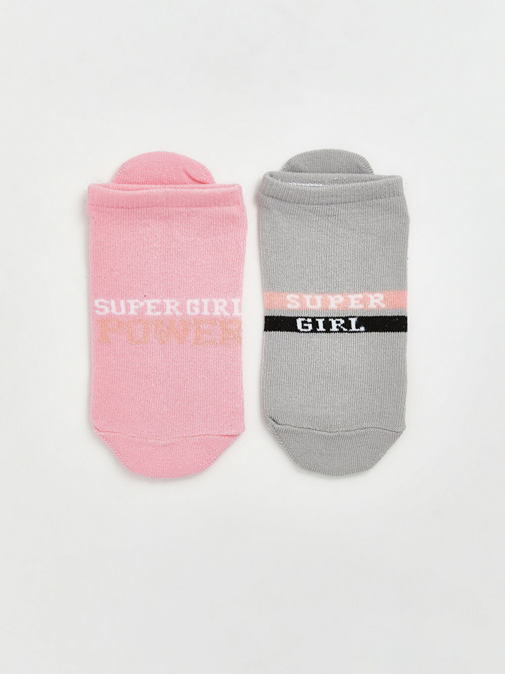 Pembe Kız Çocuk Patik Çorap 3'lü-2